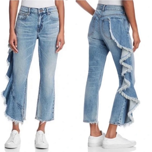 pistola Denim - Revolve Pistola Lennon Take A Chance
Side-Ruffle High Rise Distressed Boot Jeans